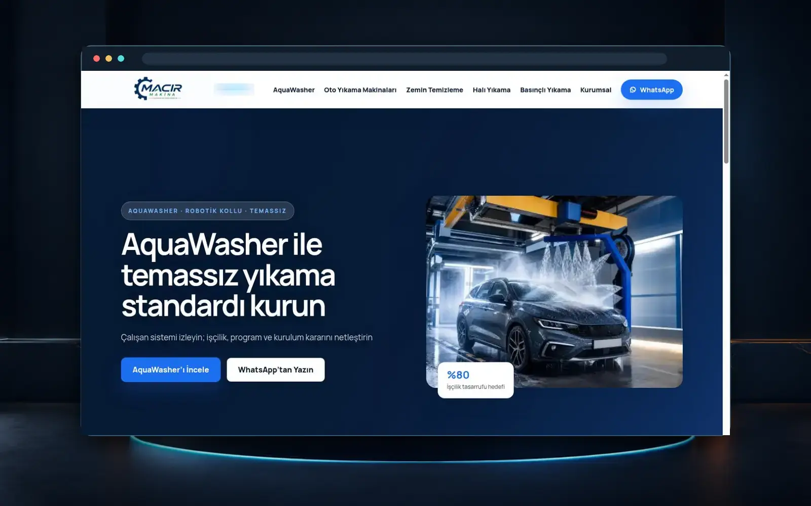 Macır Makina Web Sitesi Yapımı