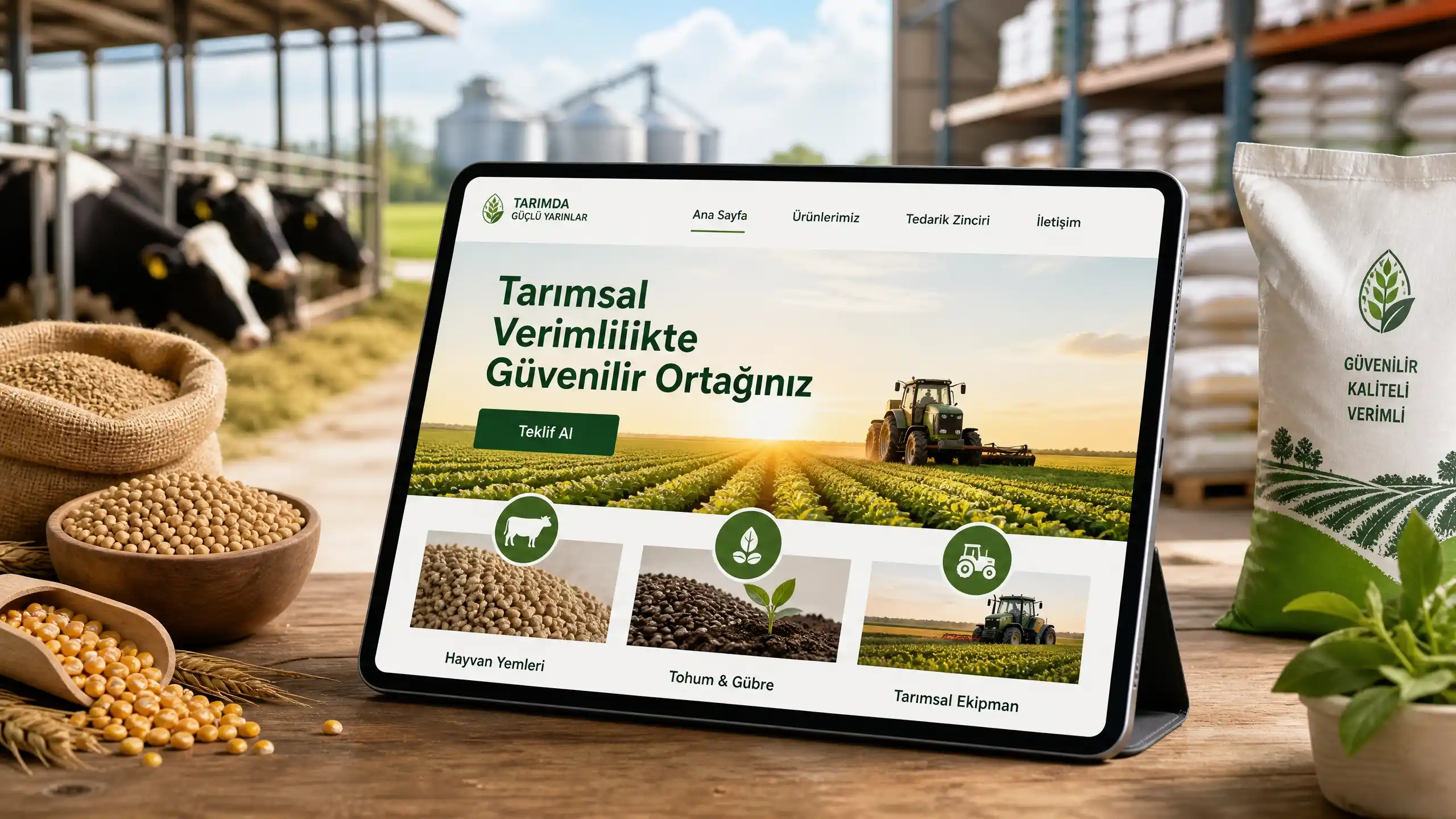 Yem & Tarımsal Girdi Tedarikçisi Web Sitesi